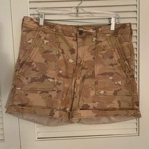 Anthropologie pink/blush camo shorts